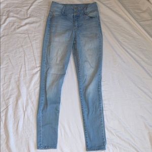 high waisted skinny jeans